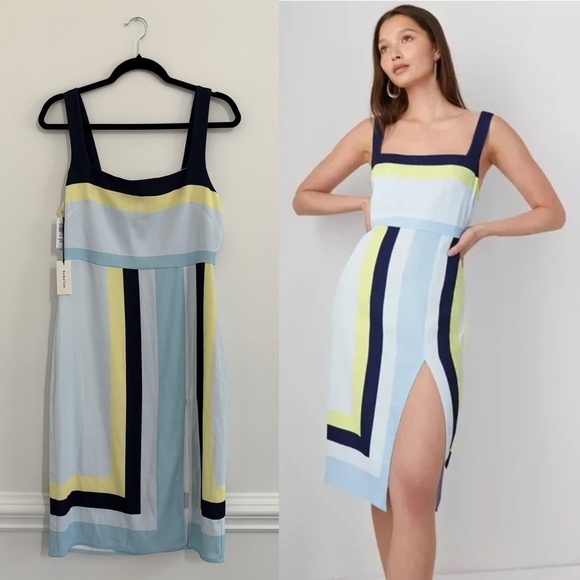 NWT Aritzia Babaton 90s Slit Dress Size 6 - Picture 1 of 6